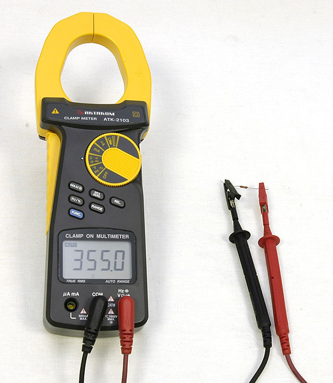 Клещи токовые АТК-2103 - Измерение сопротивления