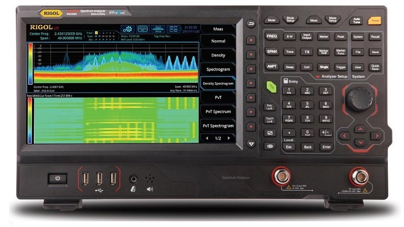 Анализатор спектра реального времени RSA5032 - вид спереди