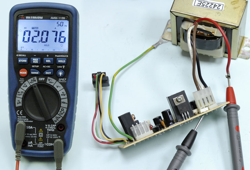 Мультиметр цифровой АММ-1139 - Измерение переменного тока