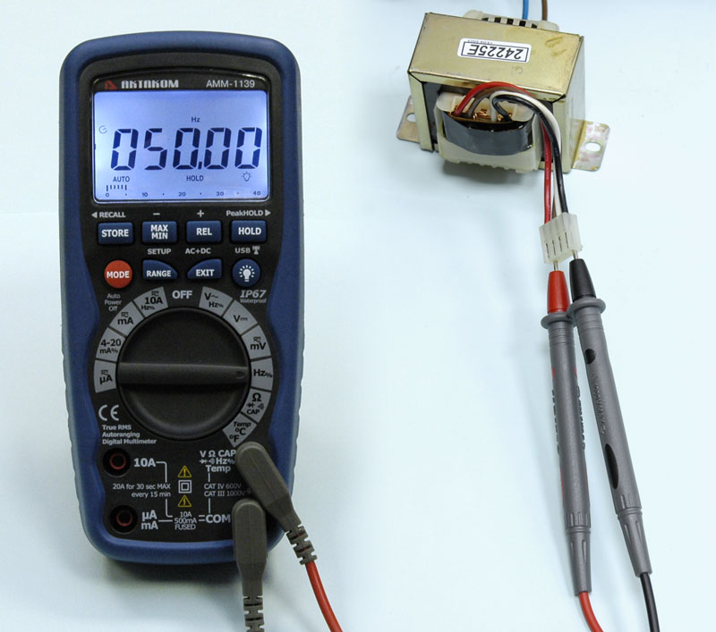 Мультиметр цифровой АММ-1139 - Измерение частоты