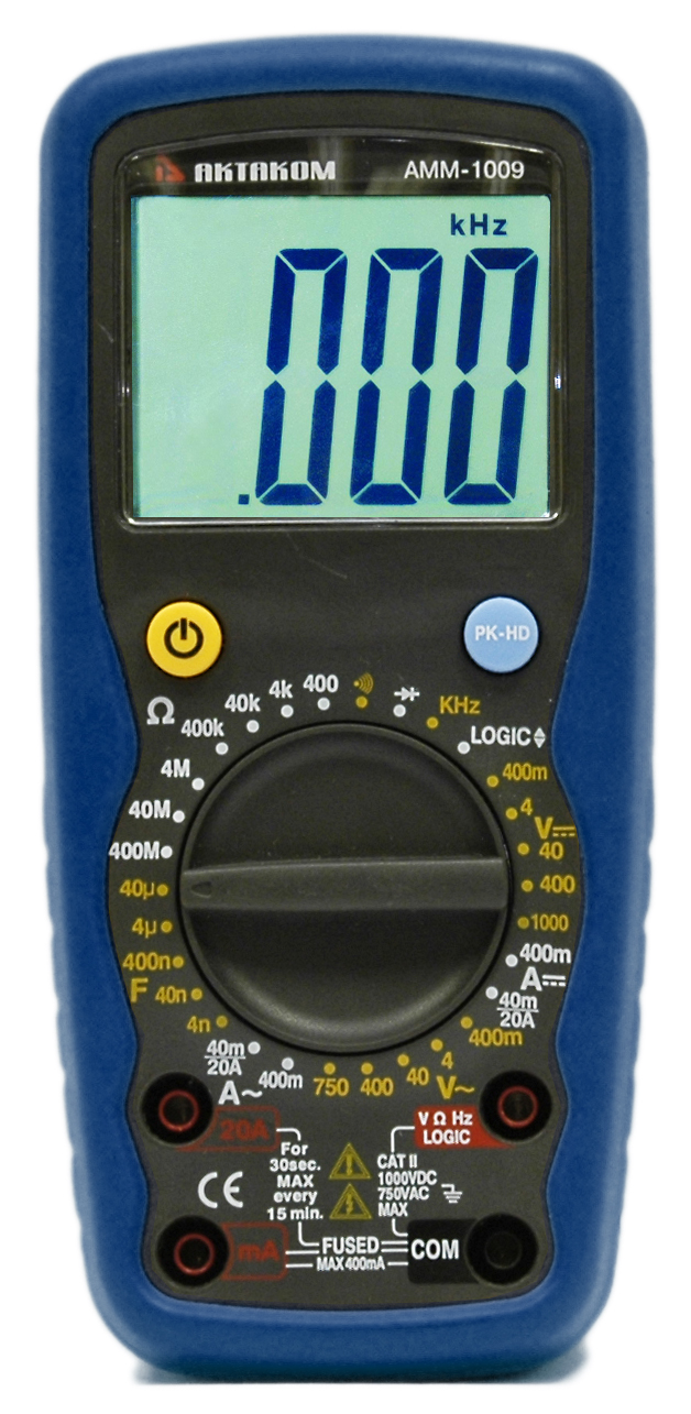 Мультиметр цифровой АММ-1009 - вид спереди
