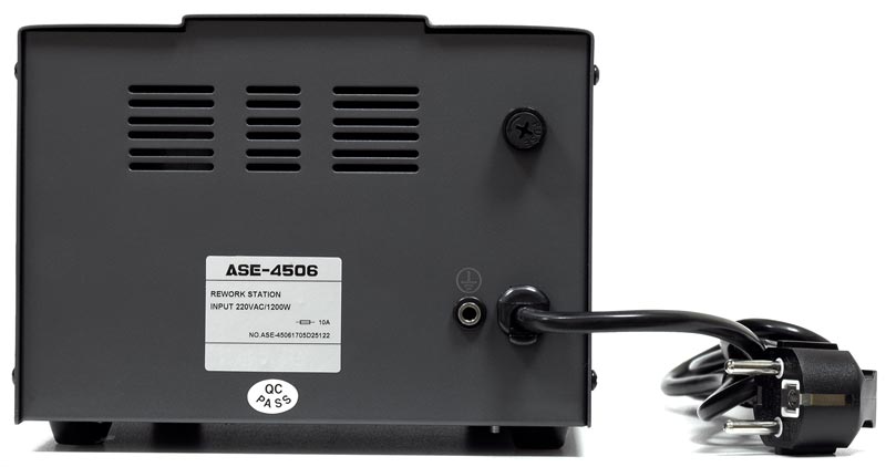 Термовоздушная паяльная станция ASE-4506 - вид сзади