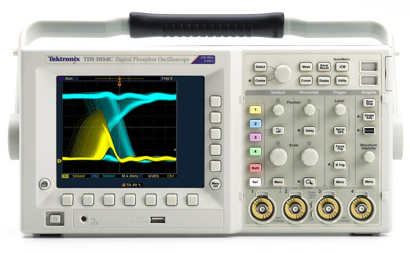 Осциллограф цифровой TDS3054C - передняя панель