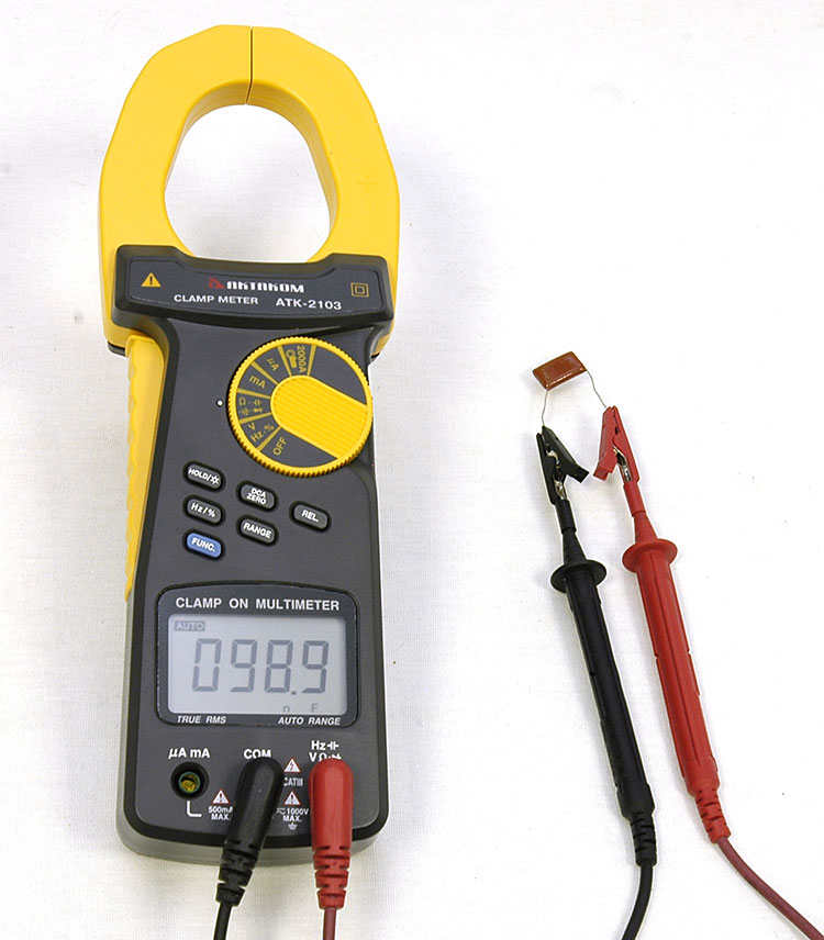 Клещи токовые АТК-2103 - Измерение емкости