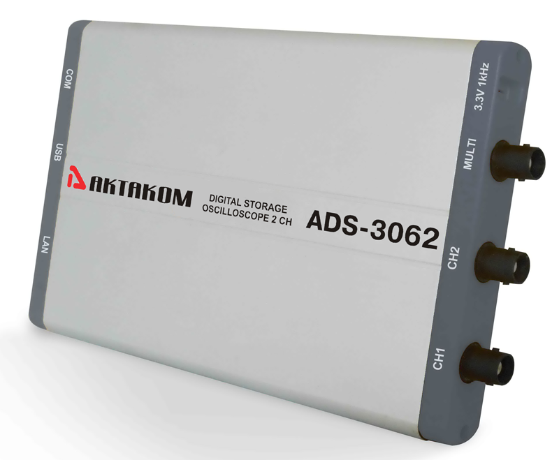 Двухканальный USB осциллограф - приставка ADS-3062