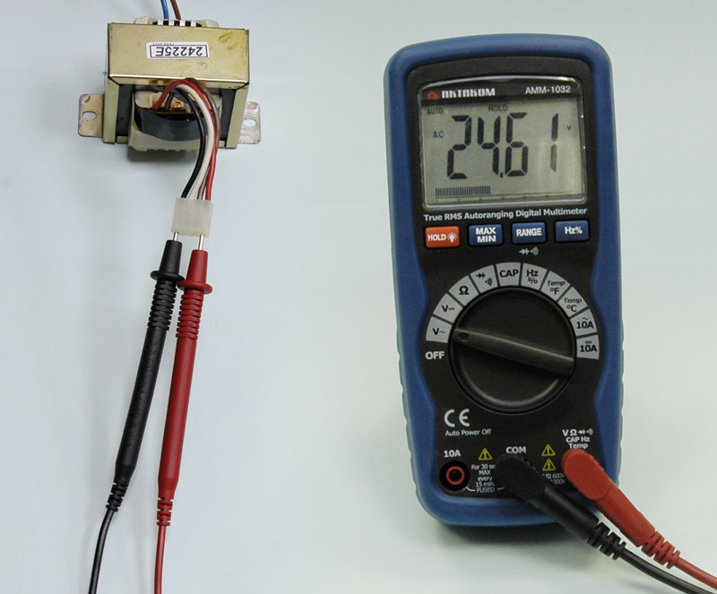 Мультиметр цифровой АММ-1032 - Измерение напряжения переменного тока
